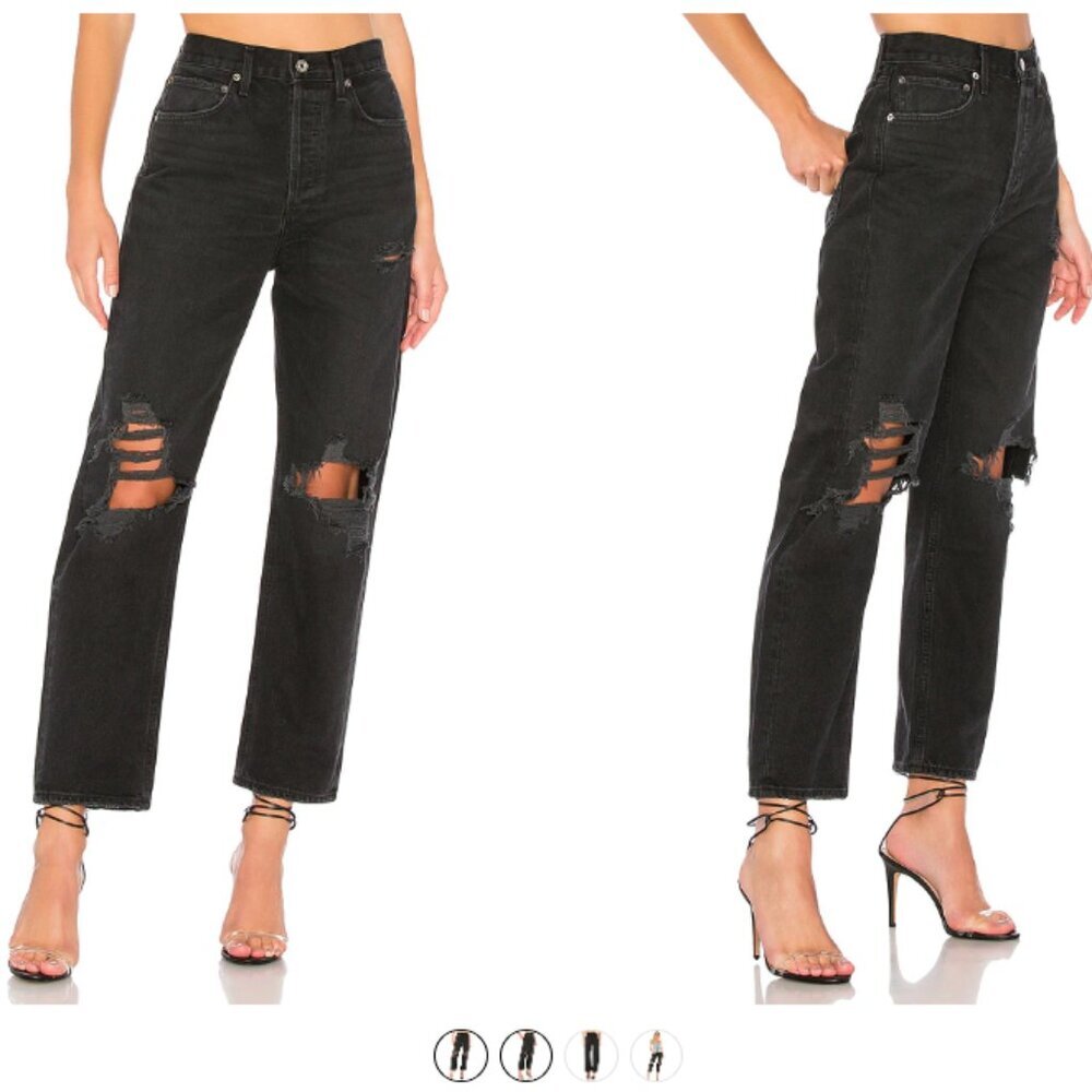 Agolde 90's Mid Rise Loose Fit Jeans in Audio Size 24